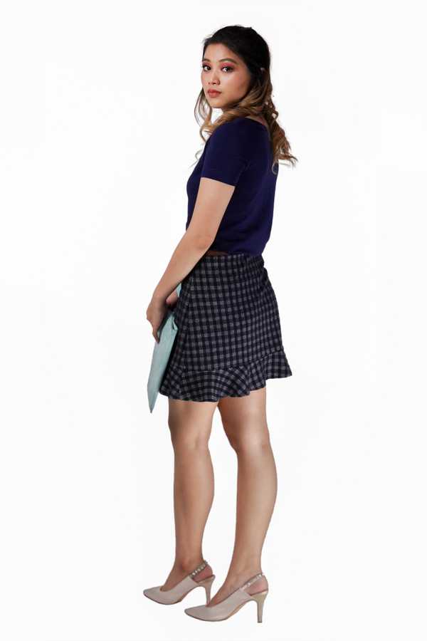 Button Down Top - Navy