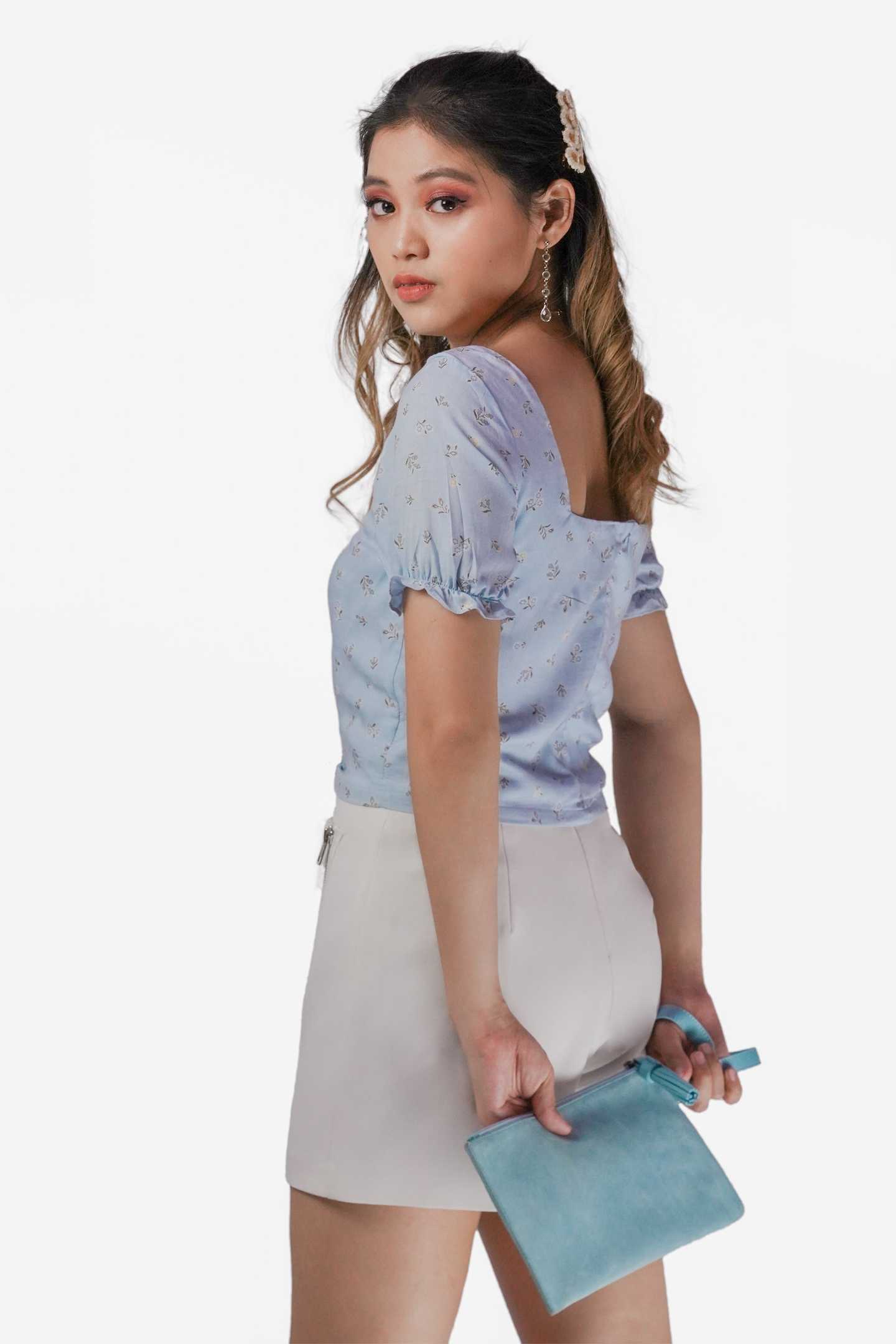 Floral Sweetheart Crop Top