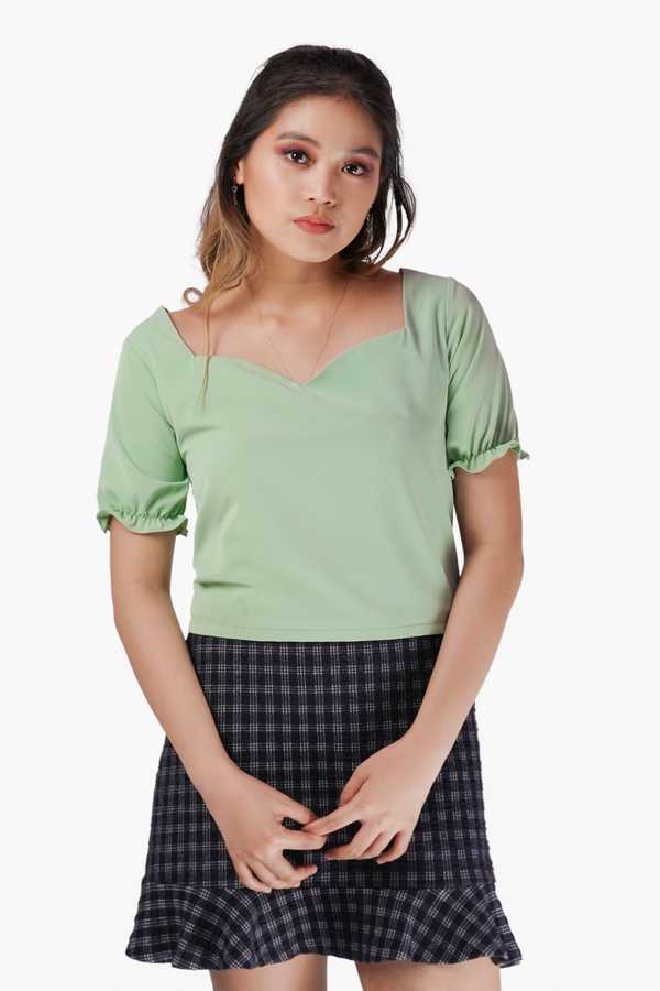 Sweetheart Crop Top - Meadow