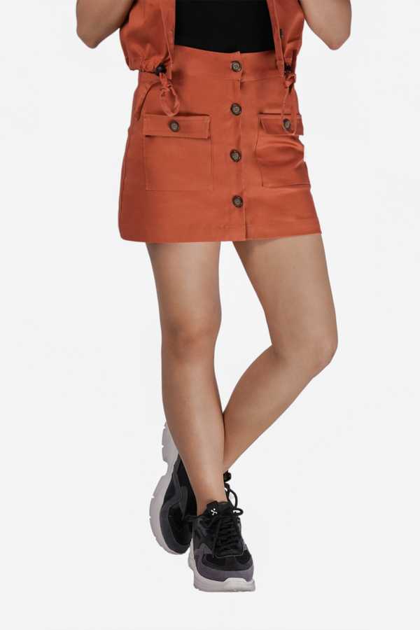 Button Down Skirt - Sunset