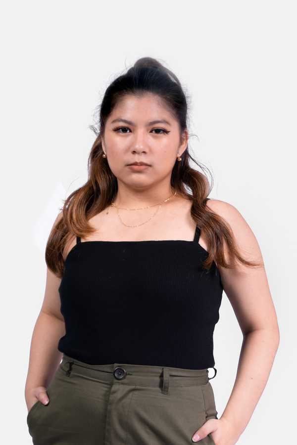 Spaghetti Crop Top - Charcoal